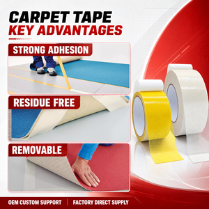 Nastro <span class=keywords><strong>Biadesivo</strong></span> per Tappeti Resistente Personalizzato per Casa, Ufficio e Allestimenti Fieristici - Product Image 2