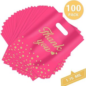 Thank You <b>Bags</b> <b>Small</b> 9x12 Plastic Gift <b>Bags</b> For Business Packaging Disposable Opp <b>Bag</b> Patch Handle - Product Image 6