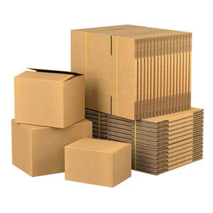 Boîte en carton ondulé avec logo personnalisé brun fort expédition mobile recyclable grand stockage livraison expédition emballage postal - Product Image 1