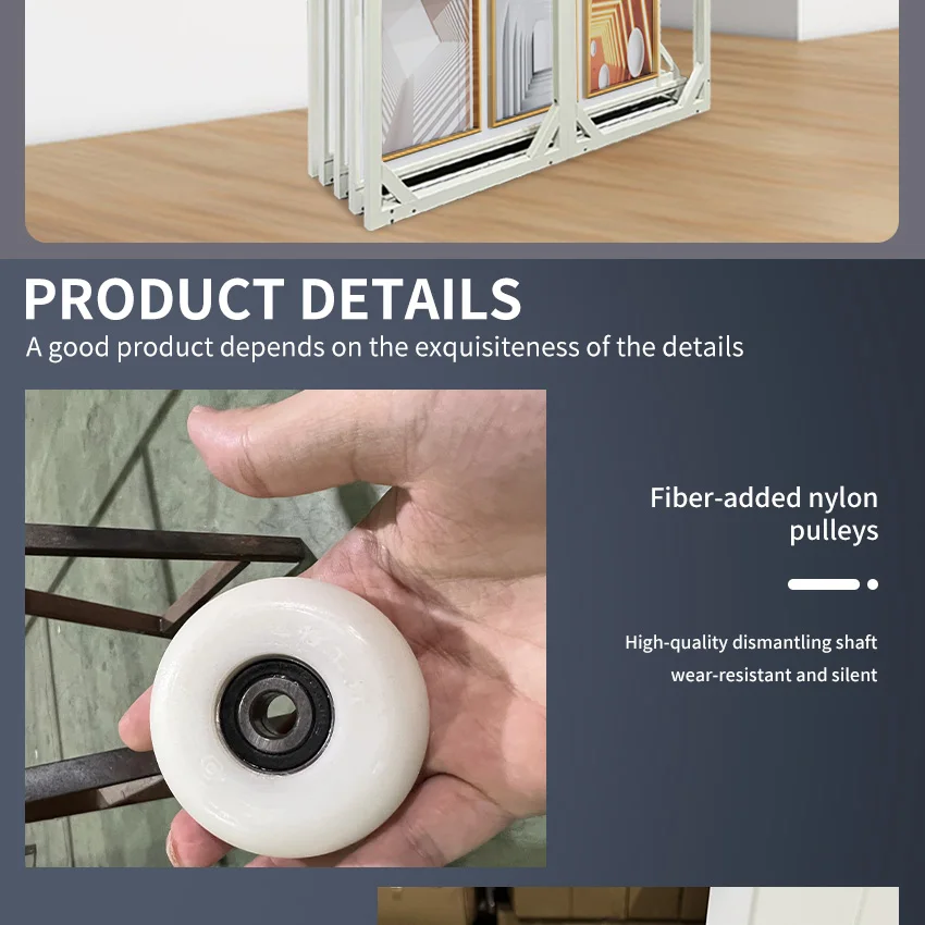 New design pull the shelf showroom flooring ideas photo frame metal  for Detachable art painting display rack