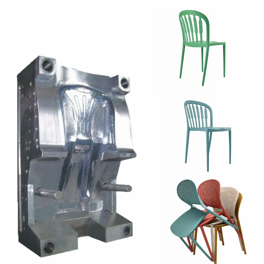 Chairs Design High Quality Customizswimplastic PP Chair Plastic New Durable High Precision Plastics Injection STEP Mold CN;ZHE