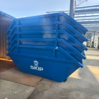 Bac de recyclage robuste en acier Q235 de 2m à 12m avec logo et couleur personnalisés, épaisseur de 3 à 10 mm, garantie 1 an