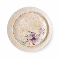 Nouveau Fournisseur de Vaisselle en Porcelaine Fine (Bone China) – Service de Table en Céramique 24 Pièces avec Motif Floral pour Usage Quotidien à la Maison et à la Table à Manger