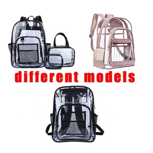 Custom Logo <strong>Kids</strong> Clear PVC School Bag <strong>Backpack</strong> Waterproof Large Capacity Pocket Heavy Duty Clear Transparent PVC <strong>Backpack</strong> - Product Image 6