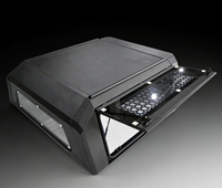 Couverture de benne pliante en acier de 5,5 pieds pour Ford F-150, compatible avec les pick-up, les cabines et les hardtops