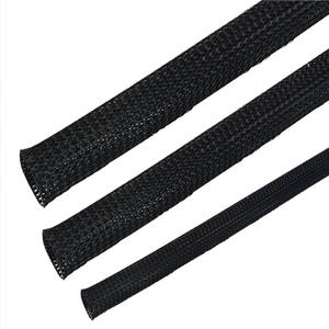Manguito trenzado de <span class=keywords><strong>PET</strong></span> Manguito de cable trenzado expandible aislado Tubo de plástico multicolor - Product Image 3