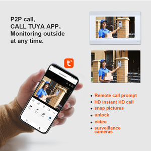 Über 2 Leitungen Betriebenes Verbessertes Heimsicherheitssystem Video-Gegensprechanlage Perfekt für Gewerbliche Bürogebäude - Product Image 2