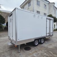 Camion de restauration mobile pour sandwichs, hot-dogs, poulet rôti, grillades, burgers, café, remorque alimentaire mobile, remorque alimentaire à deux zones