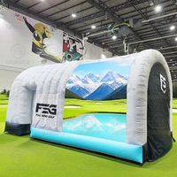 Jeux sportifs interactifs d'intérieur, jeux de golf interactifs, simulateurs, tente gonflable