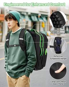 Zaino per Computer personalizzato pesante da 17 pollici zaino per <span class=keywords><strong>Laptop</strong></span> da viaggio portatile con tasche Multiple - Product Image 2