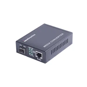 1x 10/100Base-TX ל-1x 100Base-FX 1310nm SMF 40 ק""מ כפול SC ללא ניהול מהיר Ethernet סיבי מדיה ממיר