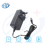 Adaptateur d'alimentation à découpage 60W 65W pour prise murale britannique, entrée 100-240V AC 50/60Hz EN IEC61368-1, sortie DC 12V 24V 29V