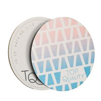 Sous-verres ronds en papier personnalisés, impression offset recto simple, sous-verres en carton laminé pour café, restaurant, bar