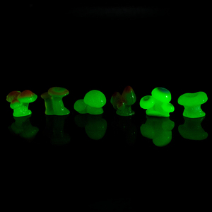 KI zhuojing Micro-paisaje de musgo creativo, simple y realista, con hongos luminosos pequeños, decoración DIY para paisajes de suculentas - Product Image 4