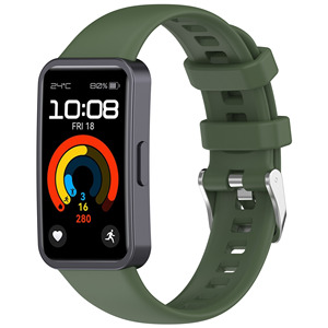 BEEFLYPOWER Bracelet de sport populaire en silicone souple avec boucles métalliques pour <span class=keywords><strong>Huawei</strong></span> <span class=keywords><strong>Band</strong></span> 10/9 <span class=keywords><strong>Band</strong></span> 8 Correa - Product Image 3
