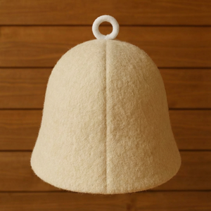 Nouveauté : Chapeau de sauna en feutre de laine style canard coupé pour hommes et femmes, avec couleur et logo personnalisés, pour salle de sauna et spa - Product Image 4