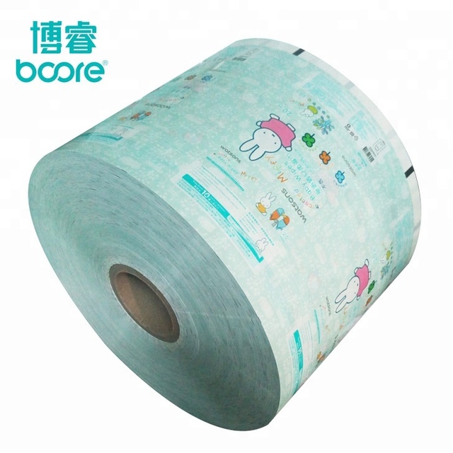 CZ-P002 PET/PE ,PET/VMPET/PE,BOPP/VMCPP Plastic Packaging Film Used for Baby Wet Wipe Packing