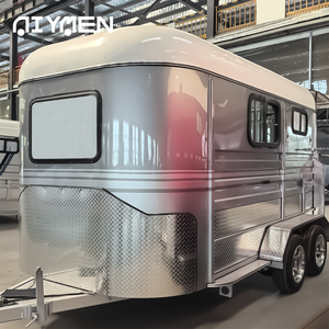 Diviseurs de camion américain miniature 2-4 couvercle en aluminium flottant boîte de Transport en acier pour remorque à chevaux vente de logements - Product Image 2