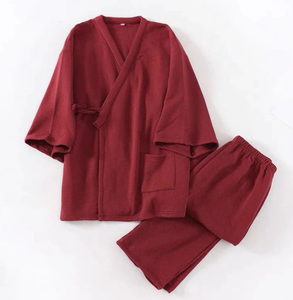 Ensembles de <span class=keywords><strong>pyjama</strong></span> kimono en flanelle de coton extensible et respirante pour hommes en hiver personnalisé vêtements de nuit <span class=keywords><strong>japonais</strong></span> vêtements de salon vêtements de nuit thermiques pour hommes - Product Image 4