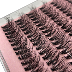 Kit de cils en grappe personnalisés avec logo, courbure D, volume intense, vente en gros, emballage personnalisé, cils volumineux - Product Image 4