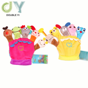 Juguete de Consuelo para Bebés, Marioneta de Mano de 5 Dedos al por Mayor/ Accesorios Creativos para Contar Historias a Bebés, Guantes de Muñeca de Mano - Product Image 2