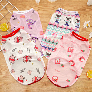 Chaleco para mascotas con estampado de animales, transpirable, de poliéster, ropa de verano para perros pequeños - Product Image 3