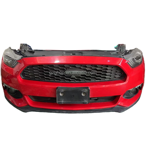 Ensemble de pare-chocs avant comprenant la calandre, les feux de brouillard, le ventilateur de radiateur et le kit carrosserie rouge pour les modèles <span class=keywords><strong>Ford</strong></span> <span class=keywords><strong>Mustang</strong></span> 2015-2017. - Product Image 1