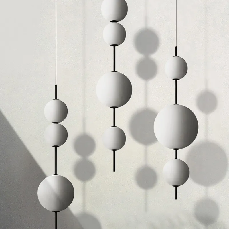 Home Decor Cafe Bar Bedroom Kitchen Round Glass Ball Hanging Lighting Fixture Italy Designer LED Pendant Chandelier
