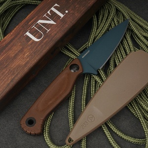 Cuchillo de hoja fija Dacian BM203 de acero inoxidable con punta de caída y mango de micarta, cuchillo de supervivencia para exteriores con funda OEM ODM - Product Image 2