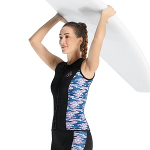 เสื้อเว็ทสูทนีโอพรีนพรีเมียม 3 มม. สำหรับผู้หญิง เสื้อกั๊กดำน้ำ ชุดว่ายน้ำ ดำน้ำตื้น ดำน้ำลึก เล่นเซิร์ฟ กีฬาทางน้ำ ออกแบบตามสั่ง - Product Image 4