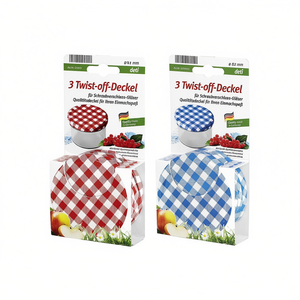 Couvercles à vis Deti Twist Off 82 mm, lot de 3, pour bocaux à vis, qualité supérieure, fabriqué en Allemagne - Product Image 2