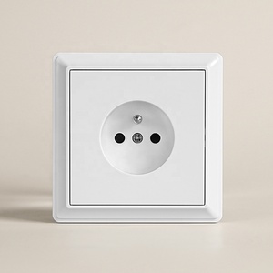 Thiết Kế Hiện Đại Tiêu Chuẩn Châu Âu Pháp Ổ Cắm Với Nối Đất 2P + T Monobloc Ổ Cắm Claw/Vít Tập Tin Đính Kèm Nhanh Chóng Hệ Thống Dây Điện PC Bảng Điều Chỉnh - Product Image 1