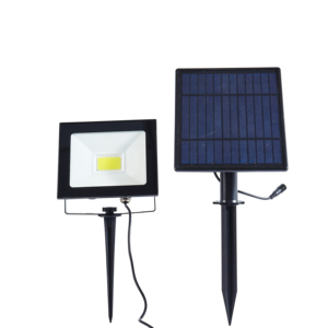 Lámpara Solar de Pared LED COB Súper Brillante OneOne, Aluminio Fundido a Presión, IP65 Impermeable, 8-10h, Sensor de Movimiento, Dos Etapas, para Jardines, Negra - Product Image 1