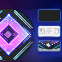 Tapis VR pliable coloré de 39,27 pouces pour PSVR2/Meta Quest 3, antidérapant, confortable, rond, grand tapis de sol
