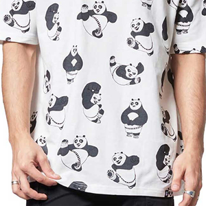 T-shirt à manches courtes pour homme, coupe ample, confortable, en molleton imprimé, style tendance, col rond, respirant, décontracté, pour l'été - Product Image 6