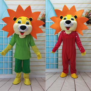 Tenues de <span class=keywords><strong>Lion</strong></span> Animalier de <span class=keywords><strong>Dessin</strong></span> <span class=keywords><strong>Animé</strong></span> pour Événements Commerciaux, Accessoires de Tête, Flyers, Vêtements, Figurines, Poupées de Performance, Accessoires - Product Image 2