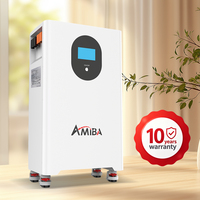 Système de stockage d'énergie domestique mural flexible à faible MOQ, batterie LiFePO4 15 kWh, batterie lithium 51,2 V pour la sauvegarde solaire