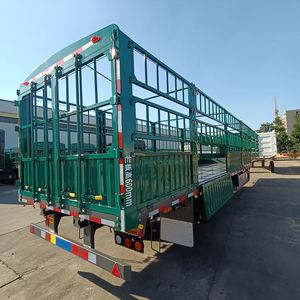 Semirremolque de 3 Ejes y 60 Toneladas para Transporte de Ganado, Vacas, Cerdos, Aves y Otros Animales, con Vallas, en Venta - Product Image 3