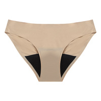 Sous-vêtements menstruels sans couture pour femmes Iow Rise étanche 4 couches string sans couture Culott culotte menstruelle