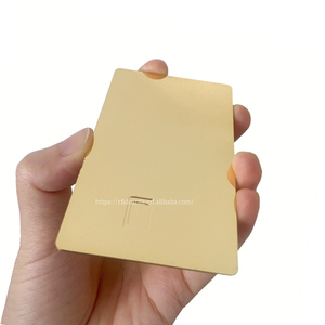 Tarjeta de Crédito de Metal de 0,8mm, tarjeta de acero inoxidable EMV, color negro, mate, dorado, latón - Product Image 6