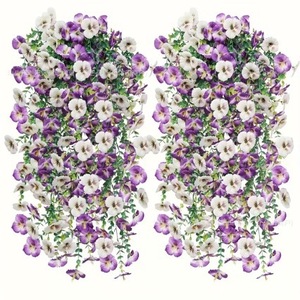 ดอกไม้ประดิษฐ์ Sunshine Flower Language ต้นแพนซี่ปลอม 80 กรัม สำหรับตกแต่งสวนกลางแจ้ง งานแต่งงาน และบ้าน ไม่ต้องบำรุงรักษา - Product Image 2