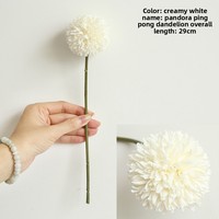 Produsen Bunga Tiruan Dandelion Thornball Single-head untuk Dekorasi Rumah, Pernikahan, Buket Pengantin, Hiasan Lorong, dan Dinding Bunga