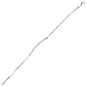 สร้อยข้อมือทองคำขาว 14K เพชรเลี้ยงในห้องปฏิบัติการ ขนาด 6.25 นิ้ว - Product Image 2