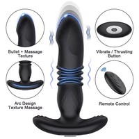 Vibrateur anal télescopique de haute qualité à télécommande, pour massage de la prostate et stimulation de l'éjaculation, vibrateur anal masculin