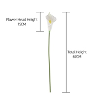 MW01505 Grosir Bunga Buatan Modern Mewah PU Mini Calla Lily untuk Pengaturan Festival Pesta Pernikahan Dekorasi Rumah