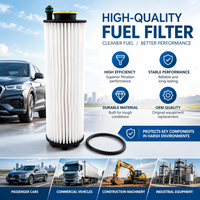 Filtre à huile automobile A1761800800, cartouche à haute efficacité, média plissé, ajustement direct, compatible avec divers modèles de voitures, taille OEM personnalisée, joints toriques