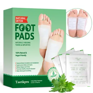 Coussinets de pieds nettoyants en profondeur pour soulager le stress, un meilleur sommeil et des soins des pieds Patch de désintoxication au vinaigre de bambou