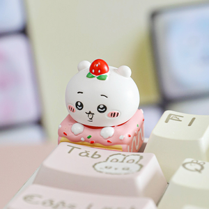Teclas de Resina Hechas a Mano Personalizadas ESC, Chiikawa Cake, Tecla Artesanal Impresa en 3D, Diseño OEM Hecho a Mano para Teclado Mecánico Mx - Product Image 1