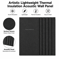 Panneaux acoustiques en bois à motif croisé, panneaux muraux absorbants le son en PET, panneaux décoratifs géométriques insonorisants pour l'intérieur
