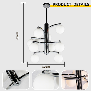 Customized Manufacturer Modern Decorative Luxury Design <b>Dining</b> Hanging LED Chandelier Iron Glass High Brightness 3-Year Warranty - Product Image 4